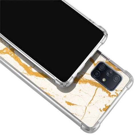 Cracked Marble Galaxy A51 5G Clear Case