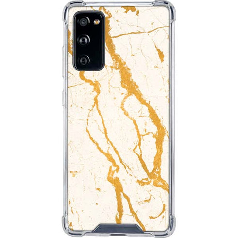 Cracked Marble Galaxy S20 FE Clear Case