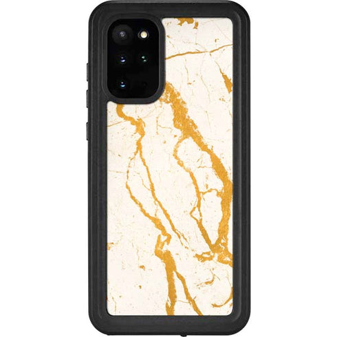 Cracked Marble Galaxy S20 Plus Waterproof Case