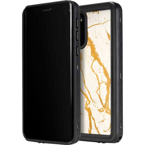 Cracked Marble Galaxy S20 Waterproof Case
