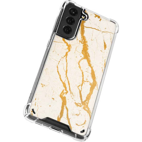 Cracked Marble Galaxy S21 Plus 5G Clear Case