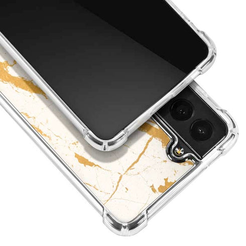 Cracked Marble Galaxy S22 Plus Clear Case
