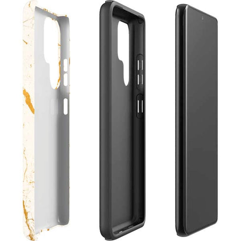 Cracked Marble Galaxy S22 Ultra Pro Case