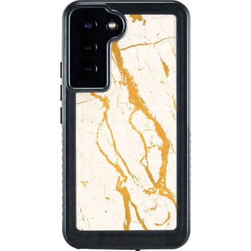 Cracked Marble Galaxy S23 Plus Waterproof Case