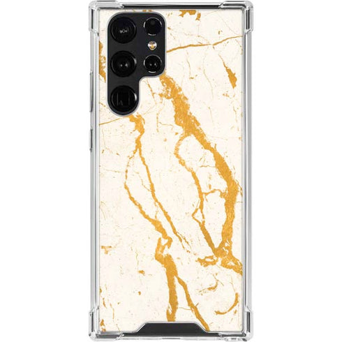 Cracked Marble Galaxy S24 Ultra Clear Case