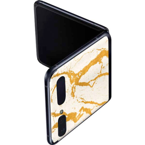 Cracked Marble Galaxy Z Flip Skin