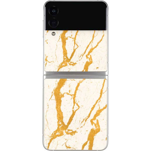 Cracked Marble Galaxy Z Flip4 5G Skin