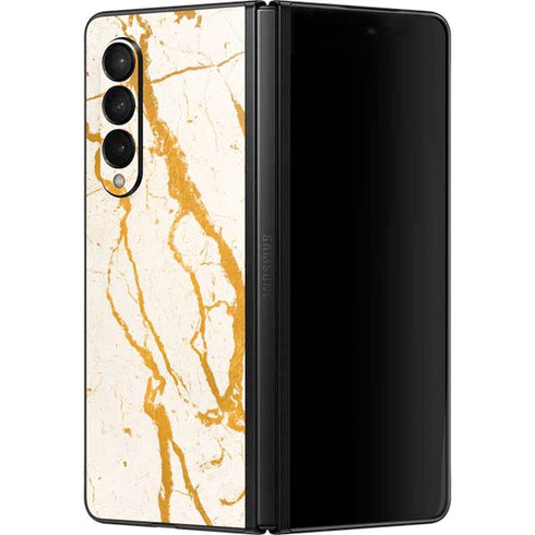 Cracked Marble Galaxy Z Fold3 5G Skin