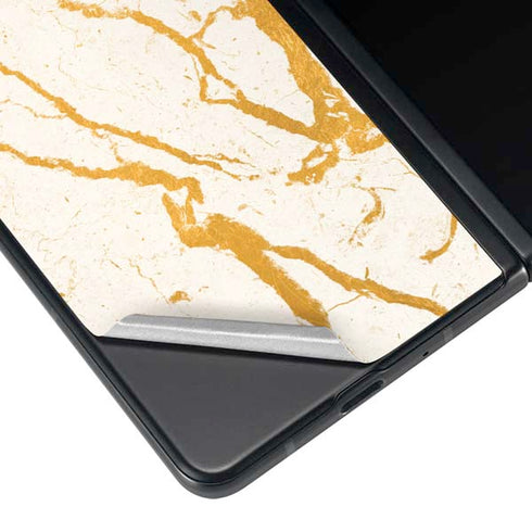 Cracked Marble Galaxy Z Fold3 5G Skin