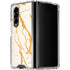 Cracked Marble Galaxy Z Fold4 5G Clear Case