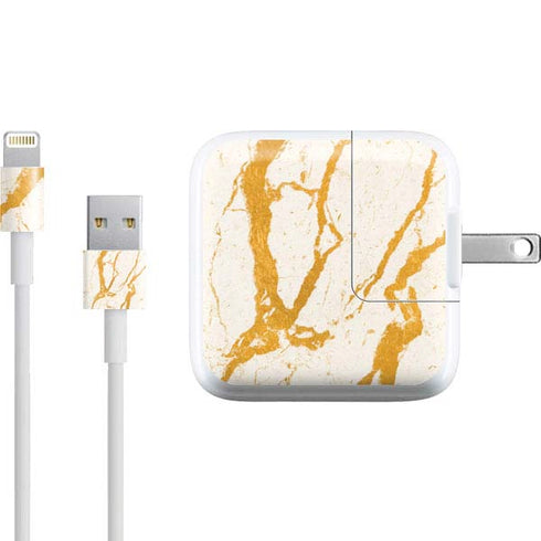 Cracked Marble iPad Charger (10W USB) Skin