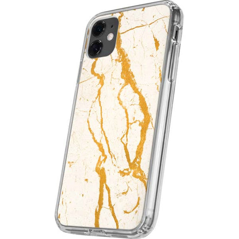 Cracked Marble iPhone 11 Clear Case
