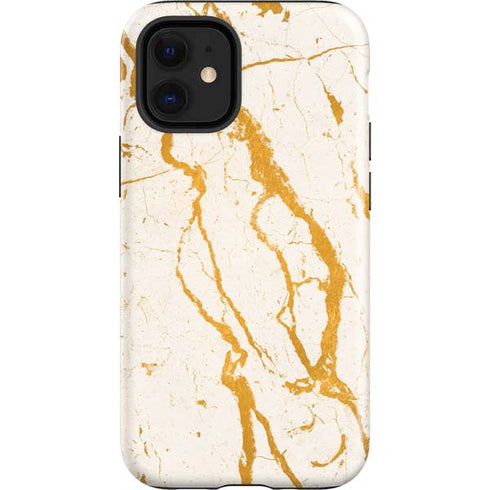 Cracked Marble iPhone 12 Mini Impact Case