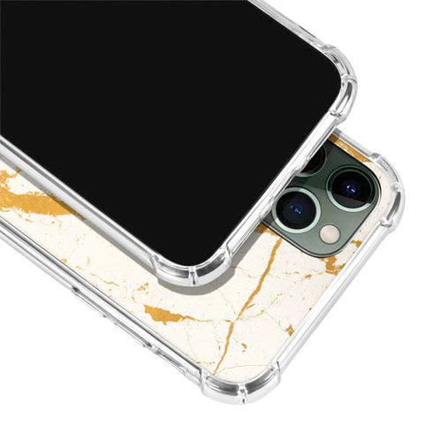 Cracked Marble iPhone 12 Pro Clear Case