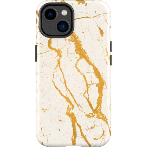 Cracked Marble iPhone 14 Plus Impact Case