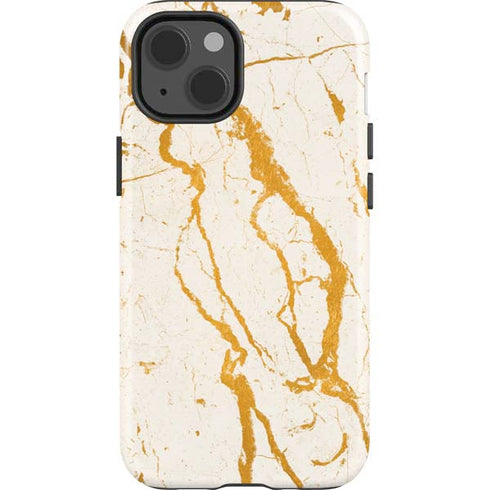 Cracked Marble iPhone 15 Impact Case