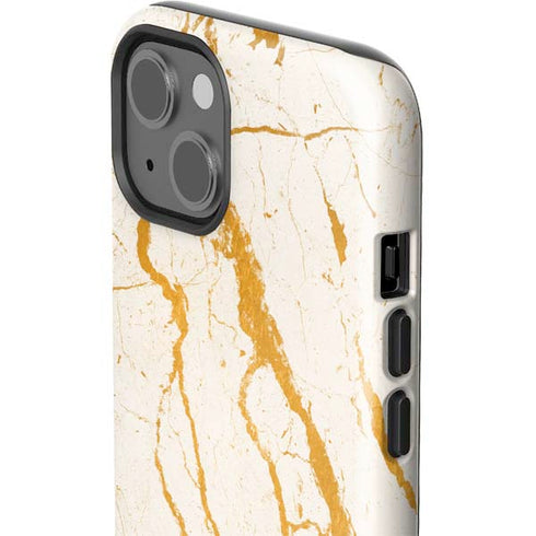 Cracked Marble iPhone 14 Impact Case