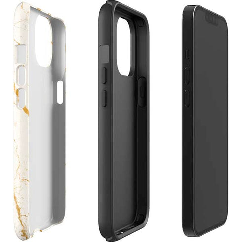 Cracked Marble iPhone 15 Impact Case
