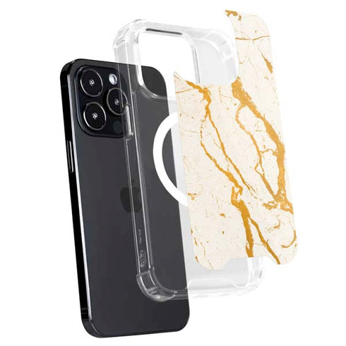Cracked Marble iPhone 15 Pro MagSafe Case