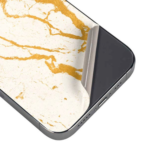 Cracked Marble iPhone 14 Pro Skin