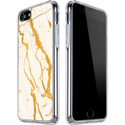 Cracked Marble iPhone SE (2nd & 3rd Gen) Clear Case