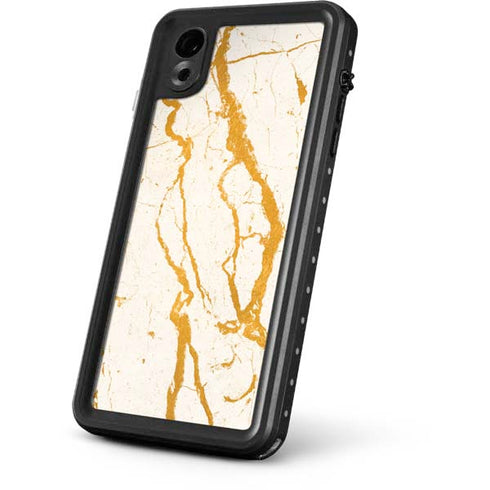 Cracked Marble iPhone XR Waterproof Case
