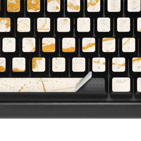 Cracked Marble K95 RGB PLATINUM Mechanical Gaming Keyboard Skin