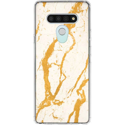 Cracked Marble LG Stylo 6 Clear Case