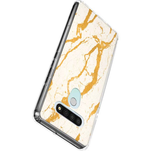 Cracked Marble LG Stylo 6 Clear Case
