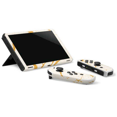 Cracked Marble Nintendo Switch OLED (2021) Skin