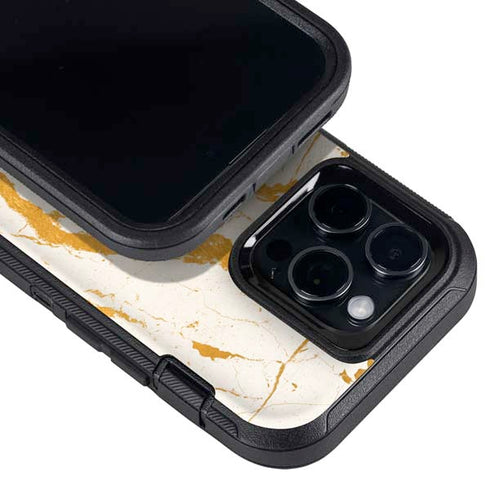 Cracked Marble Otterbox Defender iPhone Skin