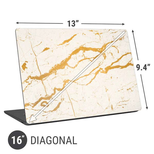 Cracked Marble Universal Laptop 16in (13 x 9.4in) Skin