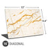 Cracked Marble Universal Laptop 16in (13 x 9.4in) Skin