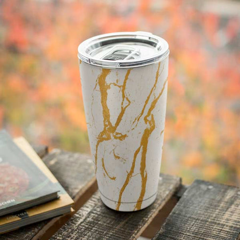 Cracked Marble Yeti 20oz Tumbler Skin