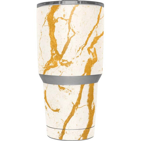 Cracked Marble Yeti 30oz Rambler Tumbler Skin