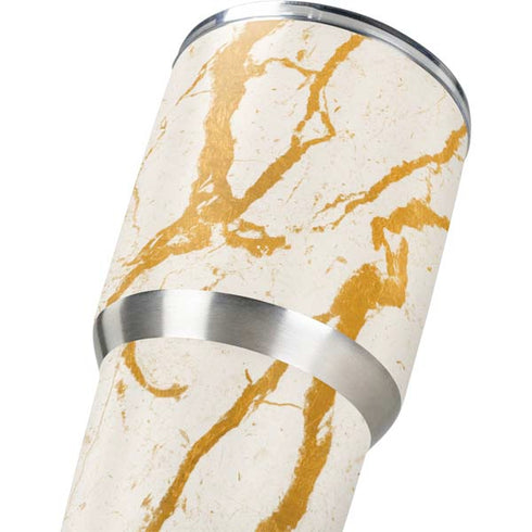 Cracked Marble Yeti 30oz Rambler Tumbler Skin