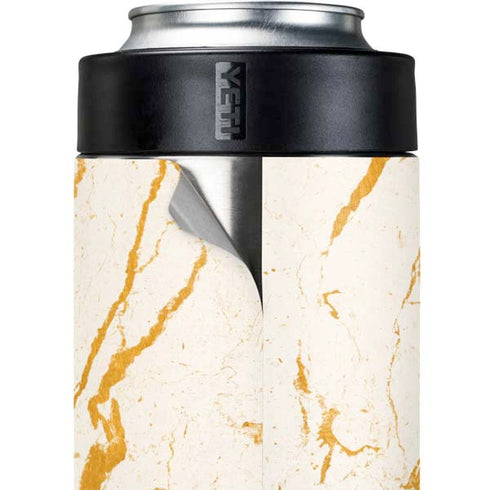 Cracked Marble Yeti Colster Can Insulator Skin