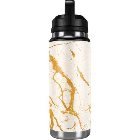 Cracked Marble YETI Rambler 26oz Bottle Skin