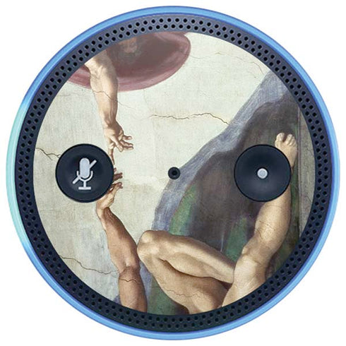 Creation of Adam by Michelangelo Amazon Echo Skin