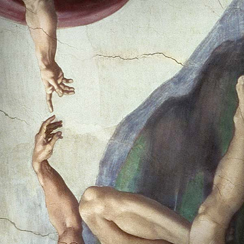 Creation of Adam by Michelangelo Amazon Echo Skin
