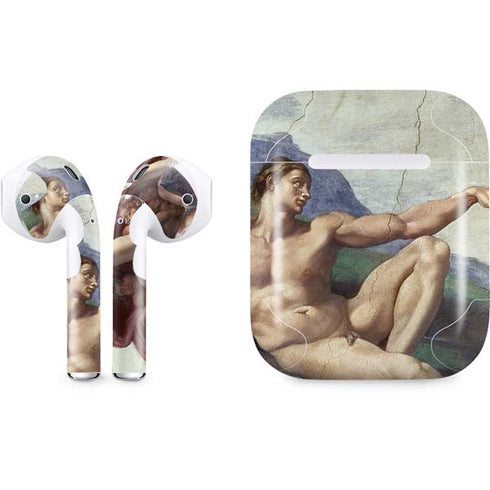 Creation of Adam by Michelangelo Apple AirPods Skin