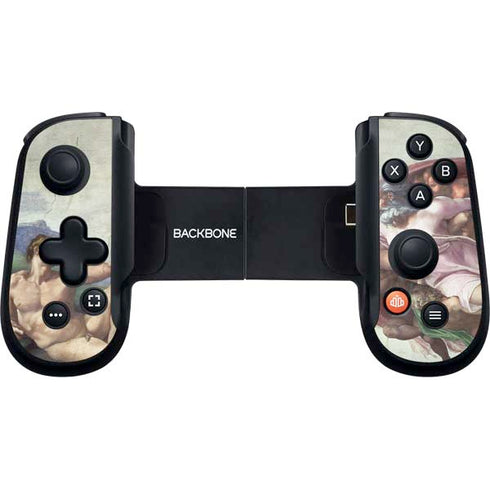 Creation of Adam by Michelangelo Backbone One for iPhone Game Controller Skin