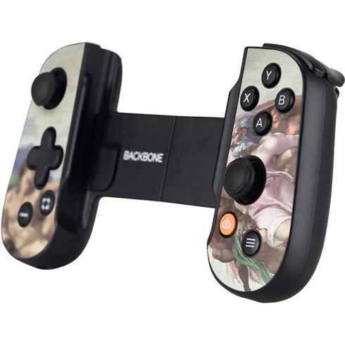Creation of Adam by Michelangelo Backbone One for iPhone Game Controller Skin