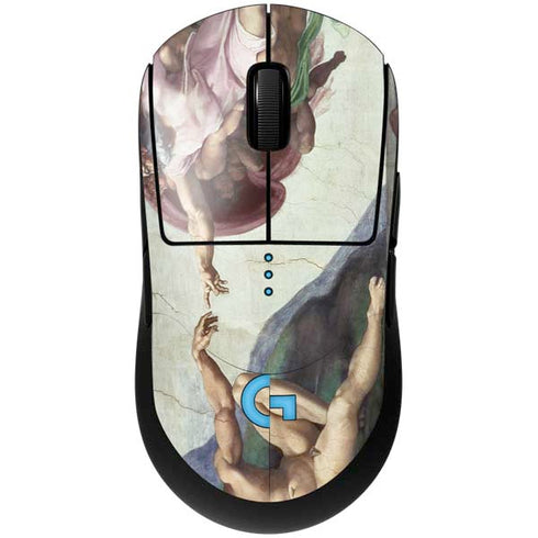 Creation of Adam by Michelangelo G Pro Wireless Gaming Mouse Skin
