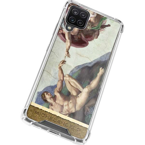 Michelangelo Creation of Adam Galaxy A12 Clear Case