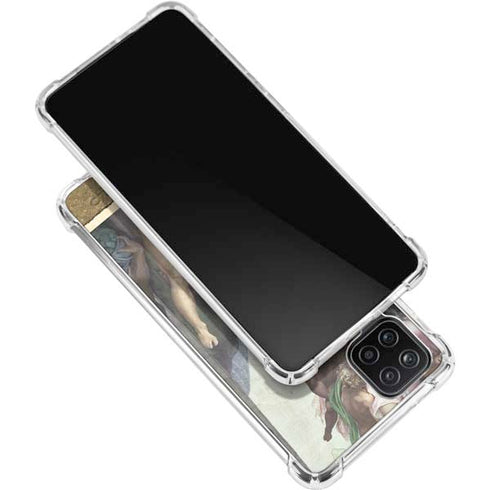 Michelangelo Creation of Adam Galaxy A12 Clear Case