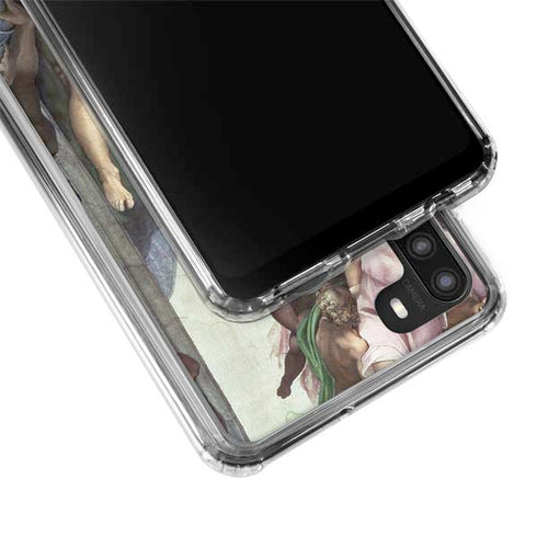 Michelangelo Creation of Adam Galaxy A21 Clear Case