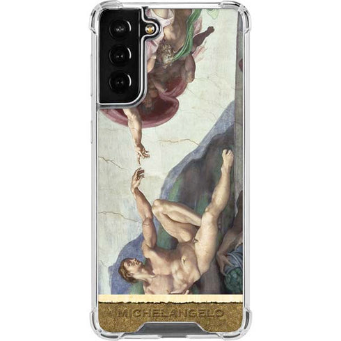Michelangelo Creation of Adam Galaxy S21 FE Clear Case