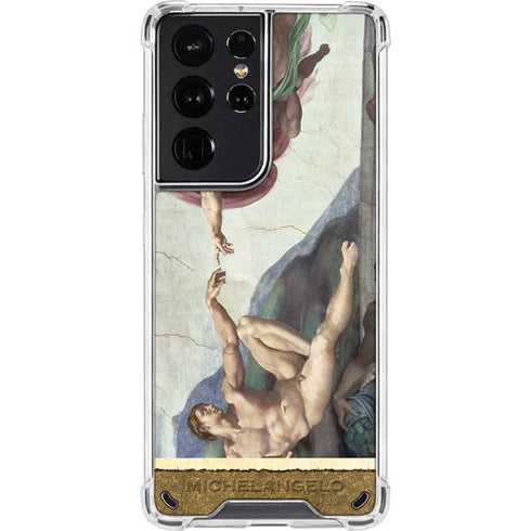 Michelangelo Creation of Adam Galaxy S21 Ultra 5G Clear Case