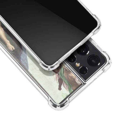 Michelangelo Creation of Adam Galaxy S21 Ultra 5G Clear Case